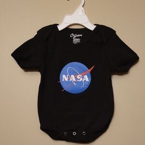 NASA black onesie/bodysuit